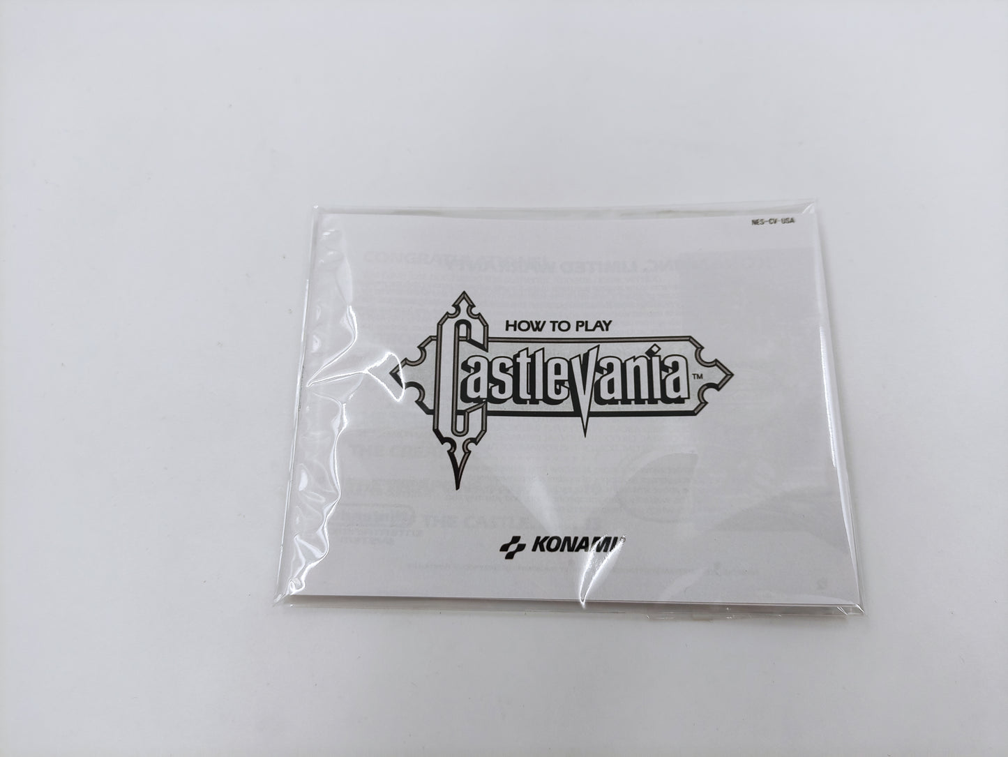 Castlevania - Replacement Box, Manual, Dust Cover, Block - NES - NTSC or PAL - thick cardboard as in the original. Top Quality !!