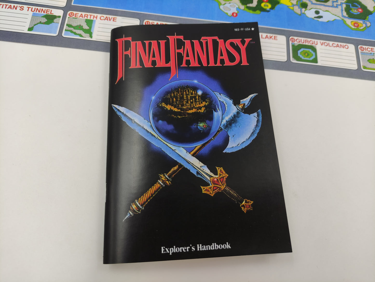 Final Fantasy - NES - NTSC or PAL - Box Replacement, Manual, Map, Dust Cover, Block. Top Quality !