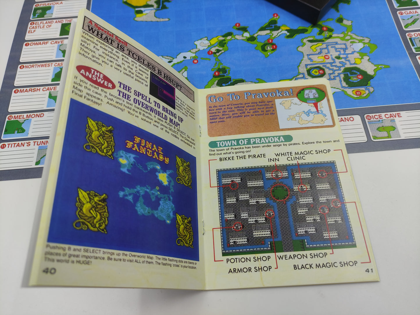 Final Fantasy - NES - NTSC or PAL - Box Replacement, Manual, Map, Dust Cover, Block. Top Quality !