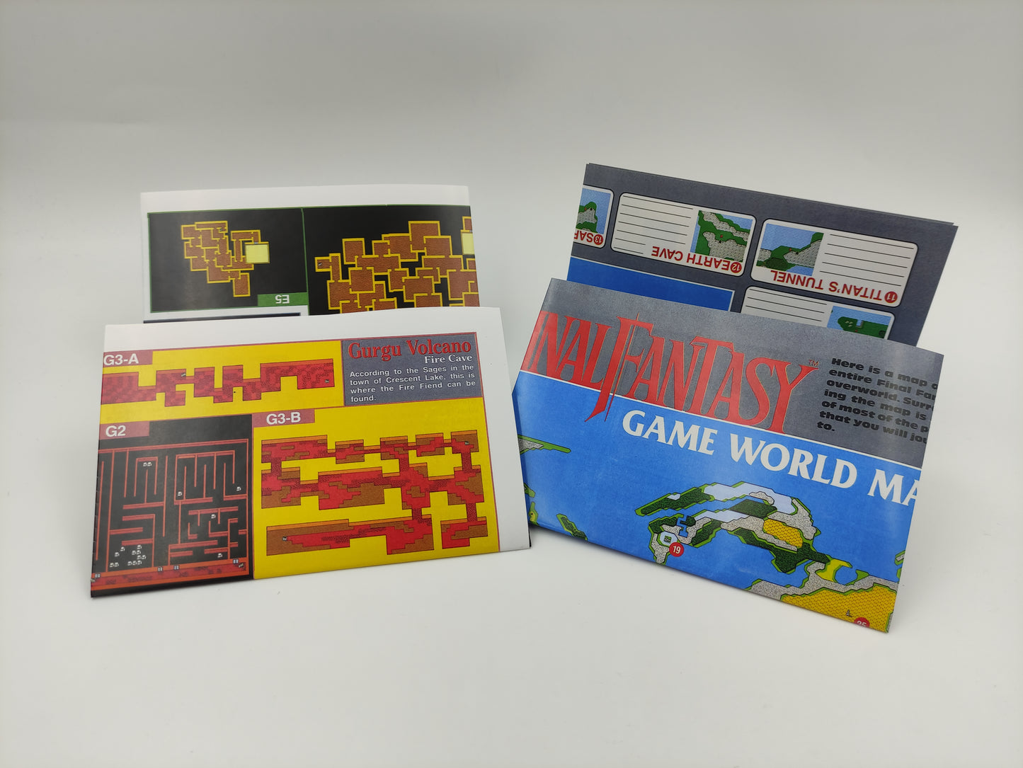 Final Fantasy - NES - NTSC or PAL - Box Replacement, Manual, Map, Dust Cover, Block. Top Quality !