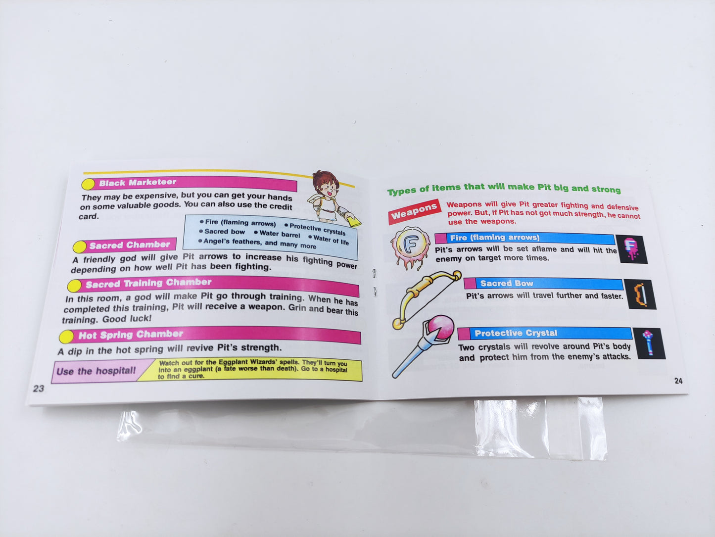 Kid Icarus - Replacement Box, Manual, Dust Cover, Block - NES - NTSC or PAL - thick cardboard as in the original. Top Quality !
