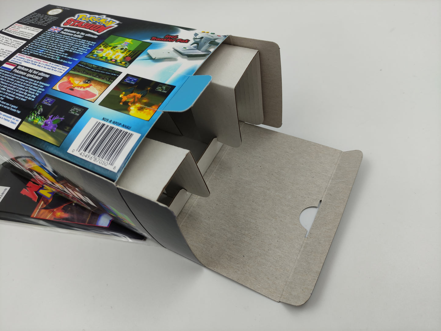 Pokemon Stadium - PAL - N64 - Big Box Replacement, Manual, Inner Tray - thick cardboard as in the original. Top Quality !!