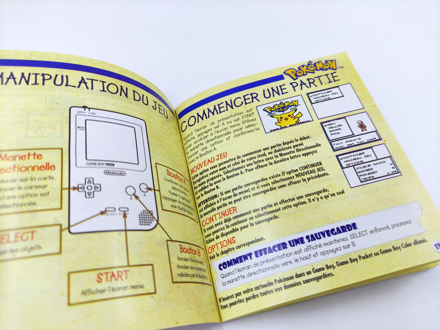 Pokemon Yellow - Box Replacement, Manual, Inner Tray - NTSC, PAL or Australian Pal - Game Boy/ GB - thick cardboard. Top Quality !!