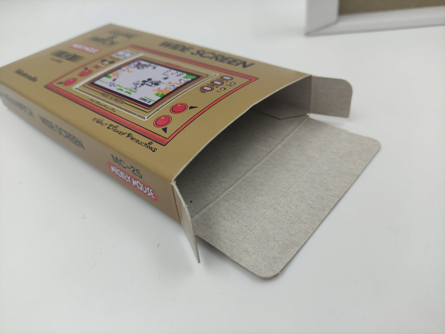 Game & Watch - Mickey Mouse - Wide Screen - replacement Box and Tray - box only.