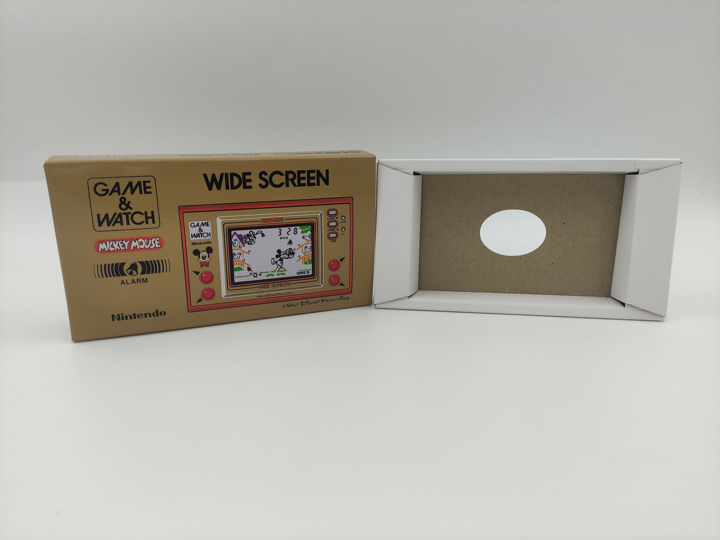 Game & Watch - Mickey Mouse - Wide Screen - replacement Box and Tray - box only.