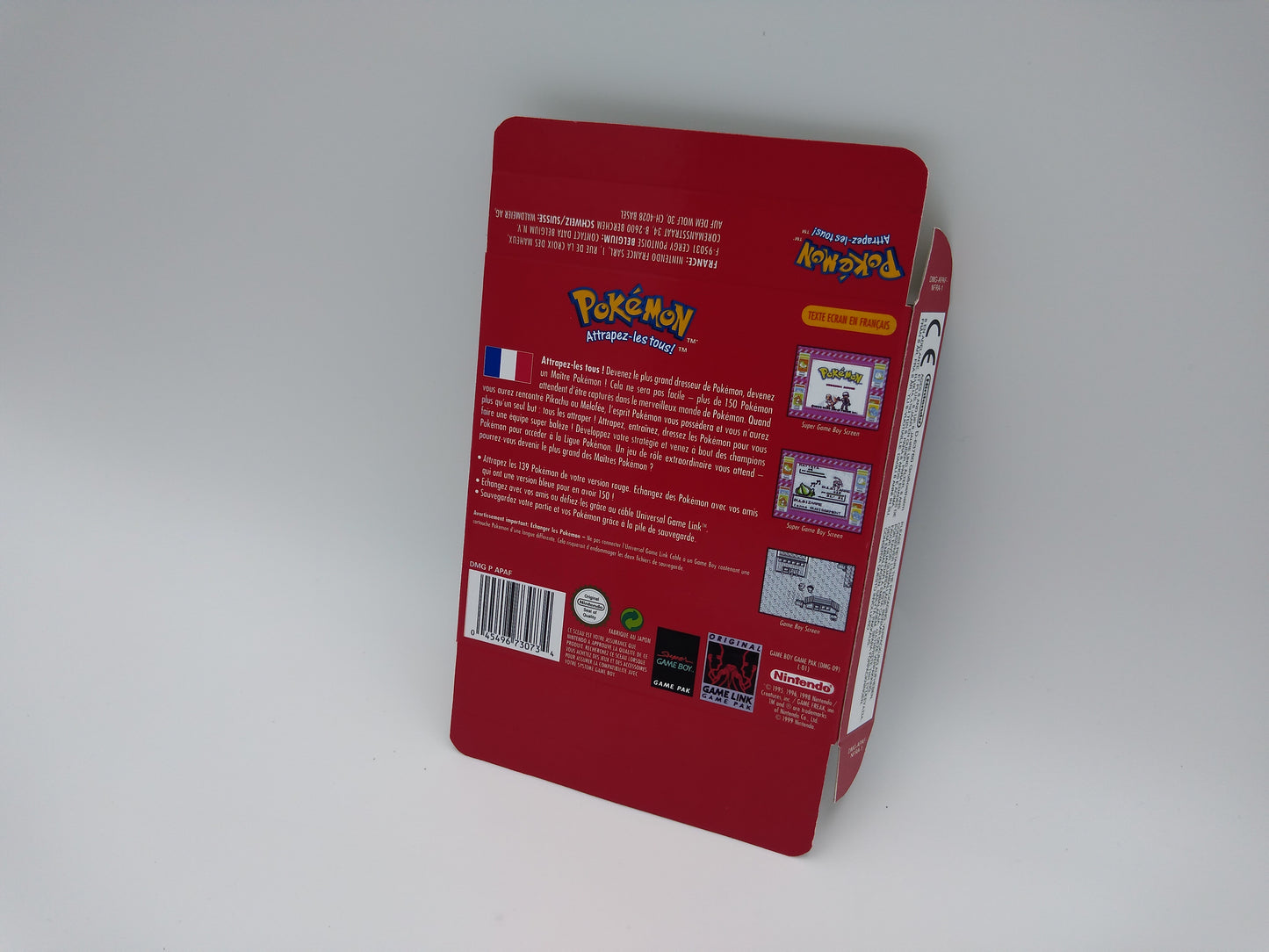 Pokemon Red - Replacement Box, Manual, Tray - NTSC, PAL or Australian Pal region - Game Boy/ GB - thick cardboard. Top Quality !!