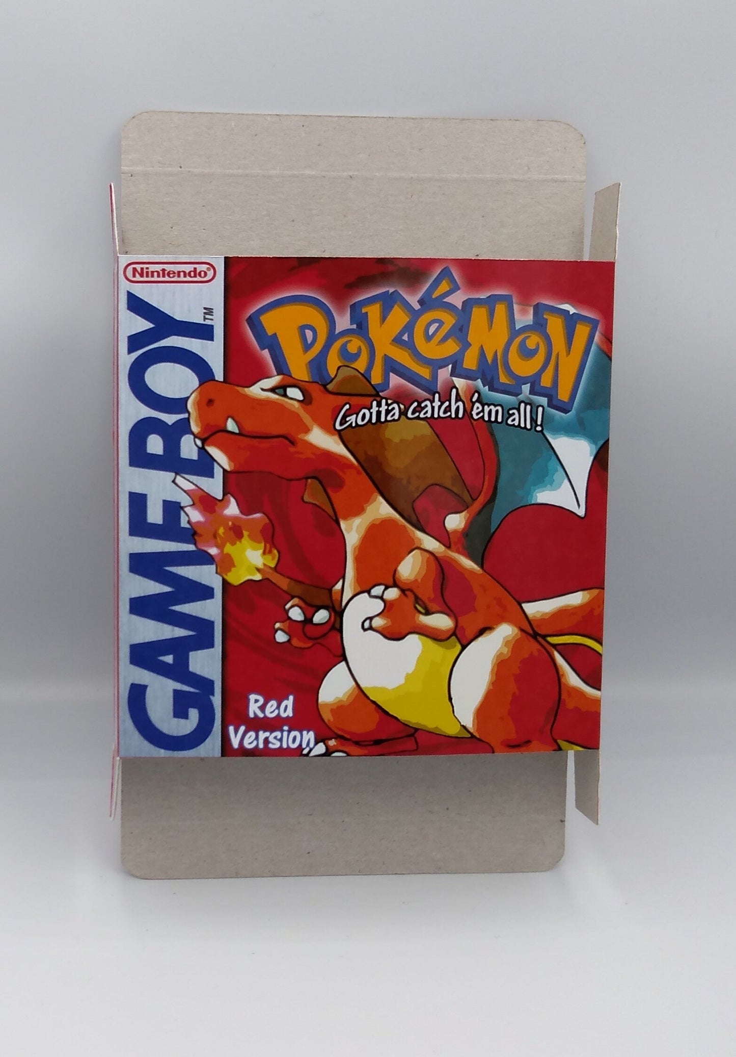 Pokemon Red - Replacement Box, Manual, Tray - NTSC, PAL or Australian Pal region - Game Boy/ GB - thick cardboard. Top Quality !!