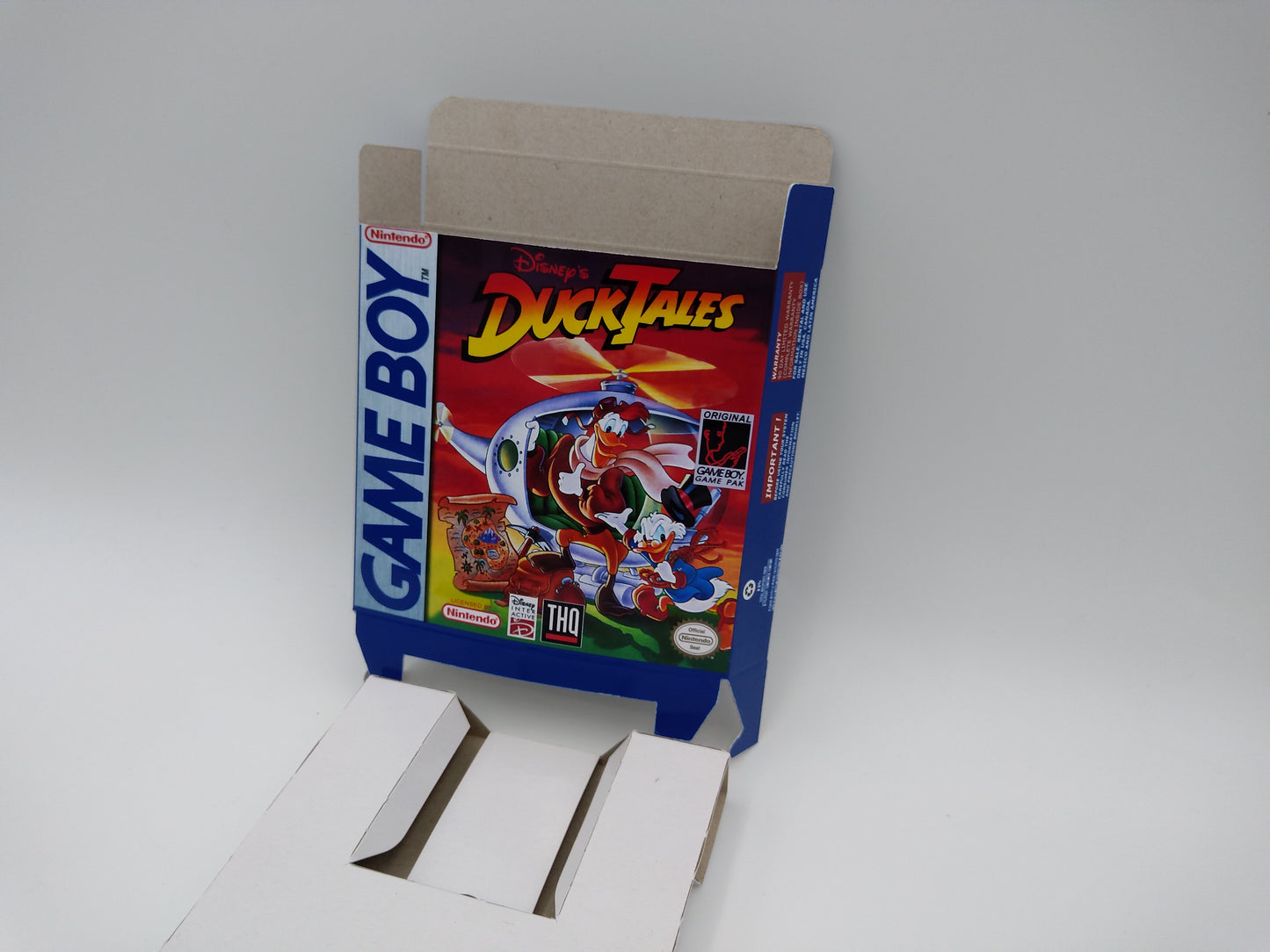 Duck Tales - box with inner tray option - Game Boy/ GB - PAL or NTSC - thick cardboard. Top Quality !!