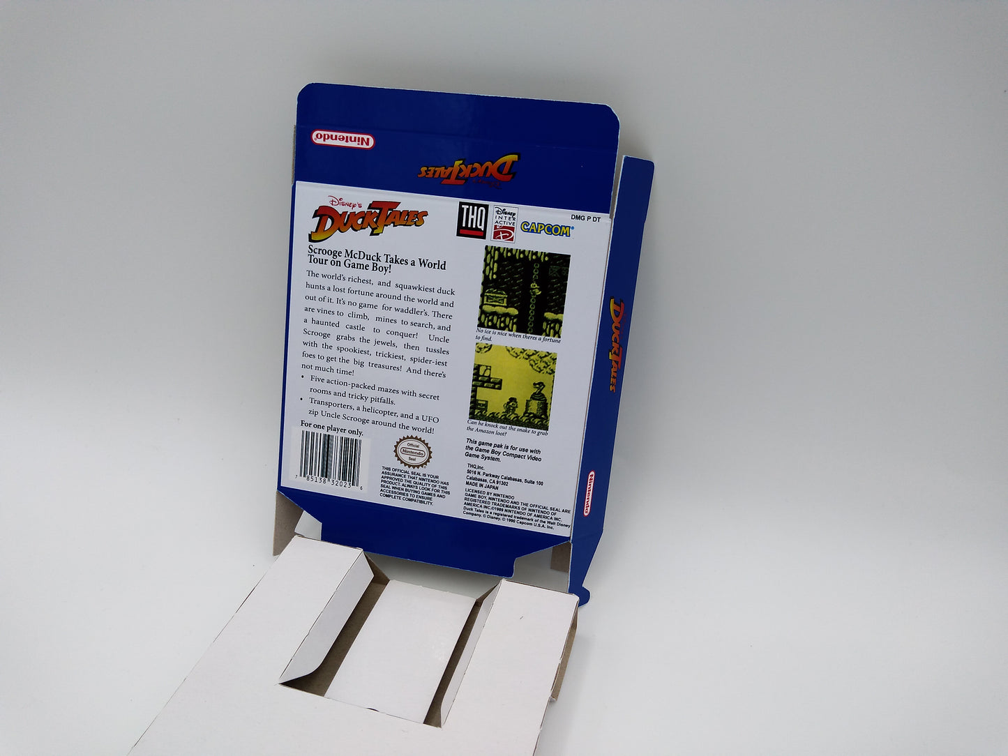 Duck Tales - box with inner tray option - Game Boy/ GB - PAL or NTSC - thick cardboard. Top Quality !!