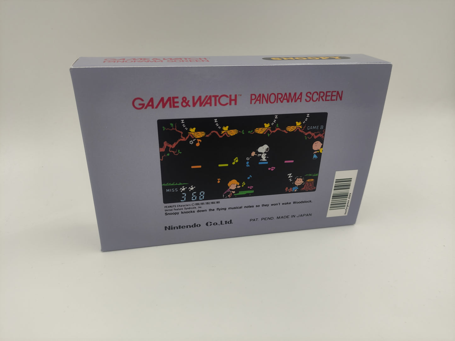 Game & Watch - Snoopy - Panorama Screen - replacement Box.