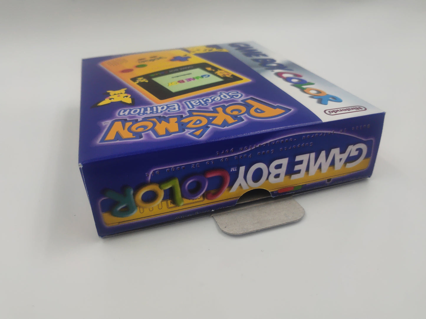 Gameboy Color Pokemon Special Edition Replacement - Console Box - Box only - gray cardboard.