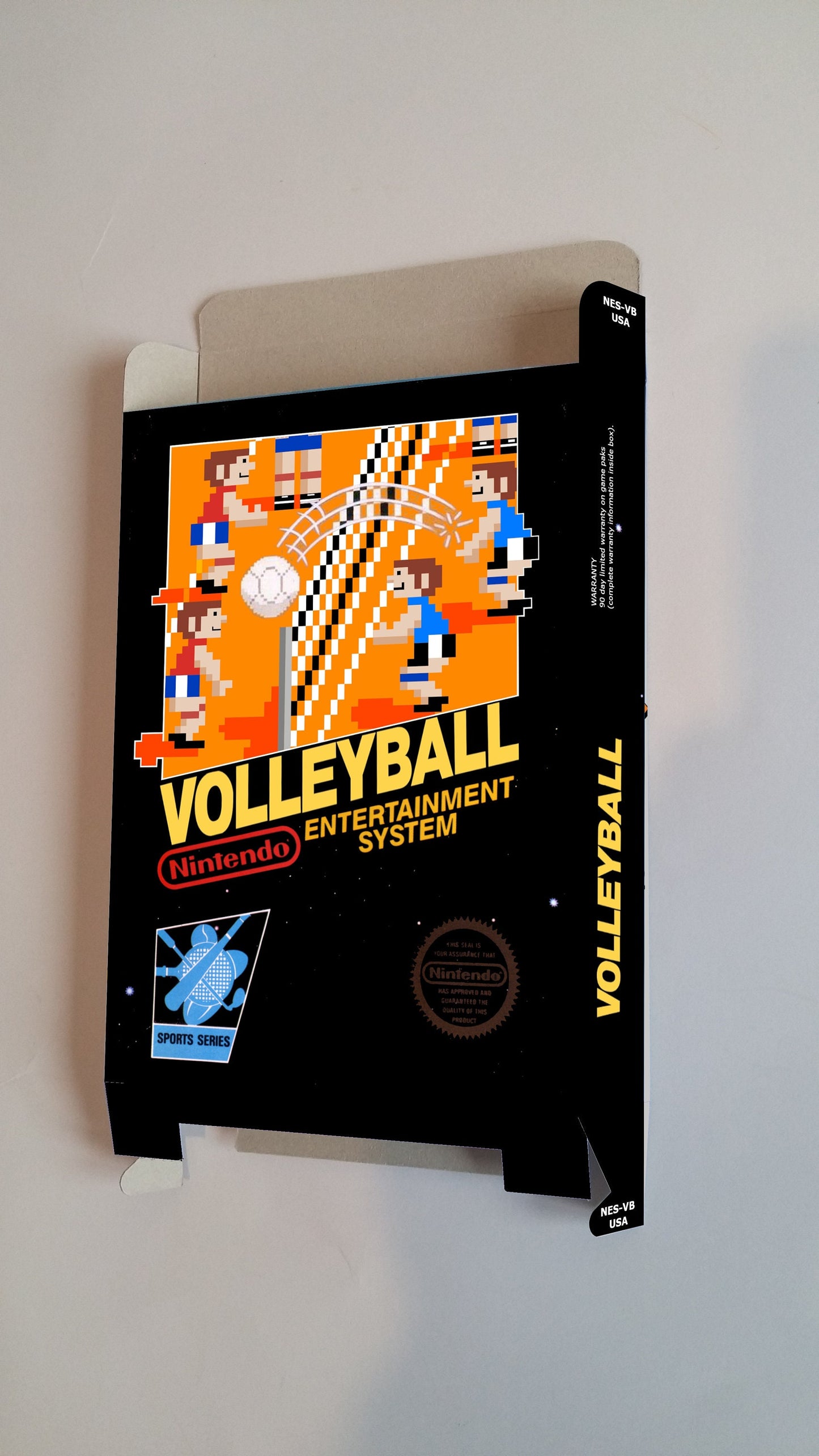 Volleyball - NES - PAL or NTSC box replacement only - thick cardboard as in the original.