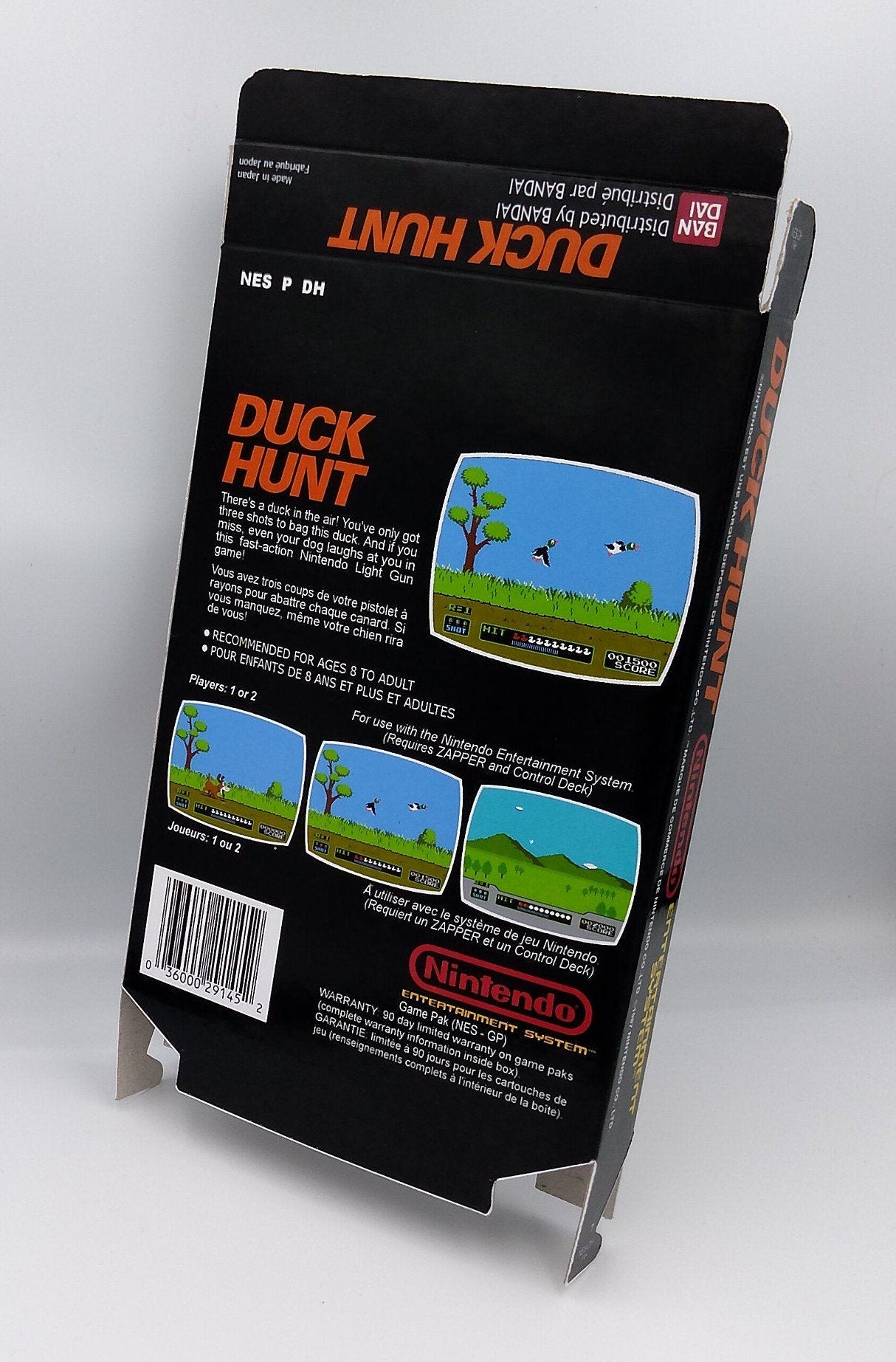 Duck Hunt- game box replacement for Nintendo Entertainment System - NES - Thick cardboard. HQ !!