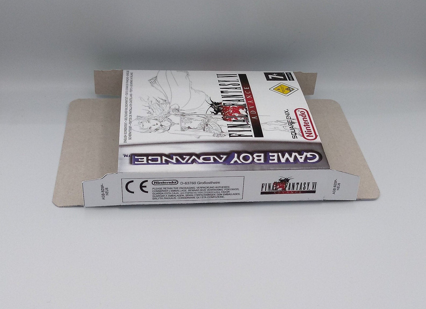 Final Fantasy VI Advance - box with inner tray option - Pal or NTSC - Game Boy advance/ GBA - thick cardboard. Top Quality!