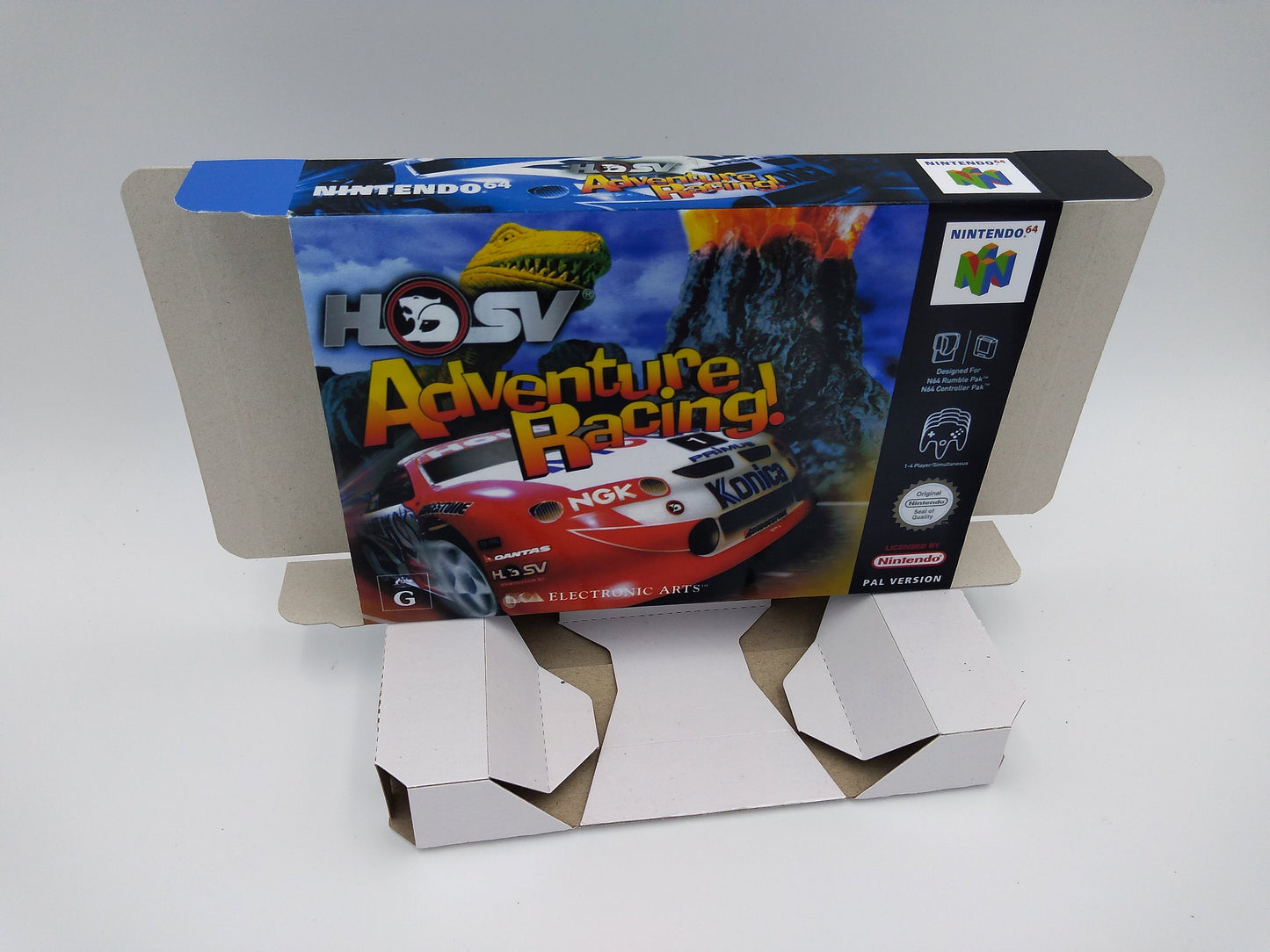 Beetle Adventure Racing - box with inner tray option - NTSC, PAL or Australian PAL - Nintendo 64/ N64 - thick cardboard as in the original.