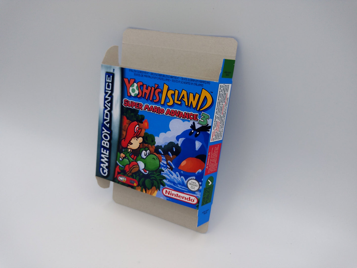 Yoshi's Island Super Mario Advance 3 - GameBoy Advance - box with inner tray option - PAL or NTSC - thick cardboard. Top Quality !!