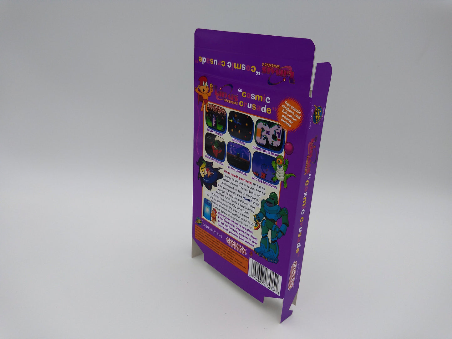 Linus Spacehead's Cosmic Crusade - Box only - NES - thick cardboard as in the original. Top Quality !