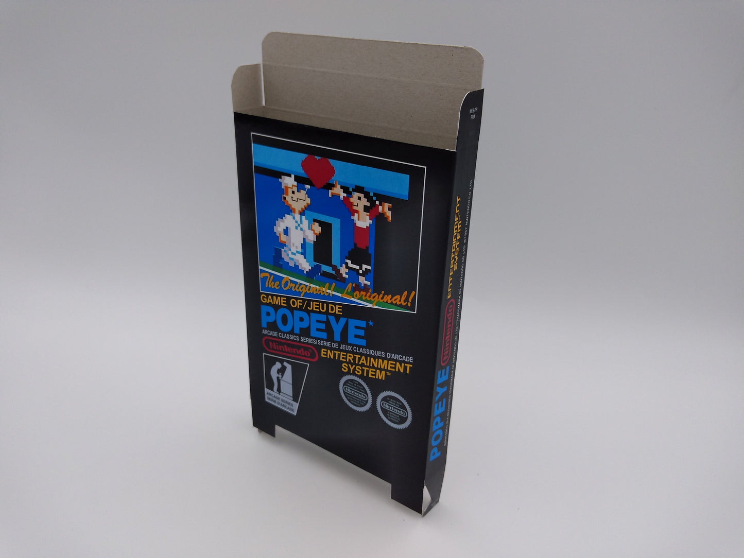 Popeye - Box only - NES - PAL - thick cardboard as in the original. Top Quality !