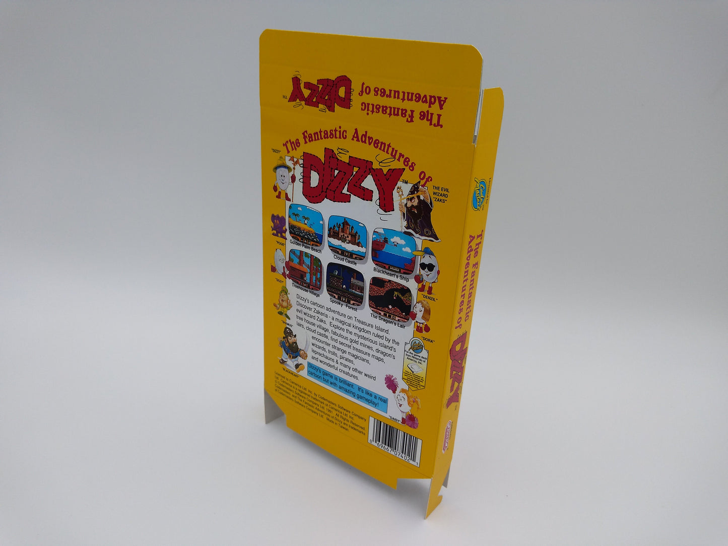 The Fantastic Adventure of Dizzy - Box only - thick cardboard as in the original. Top Quality !