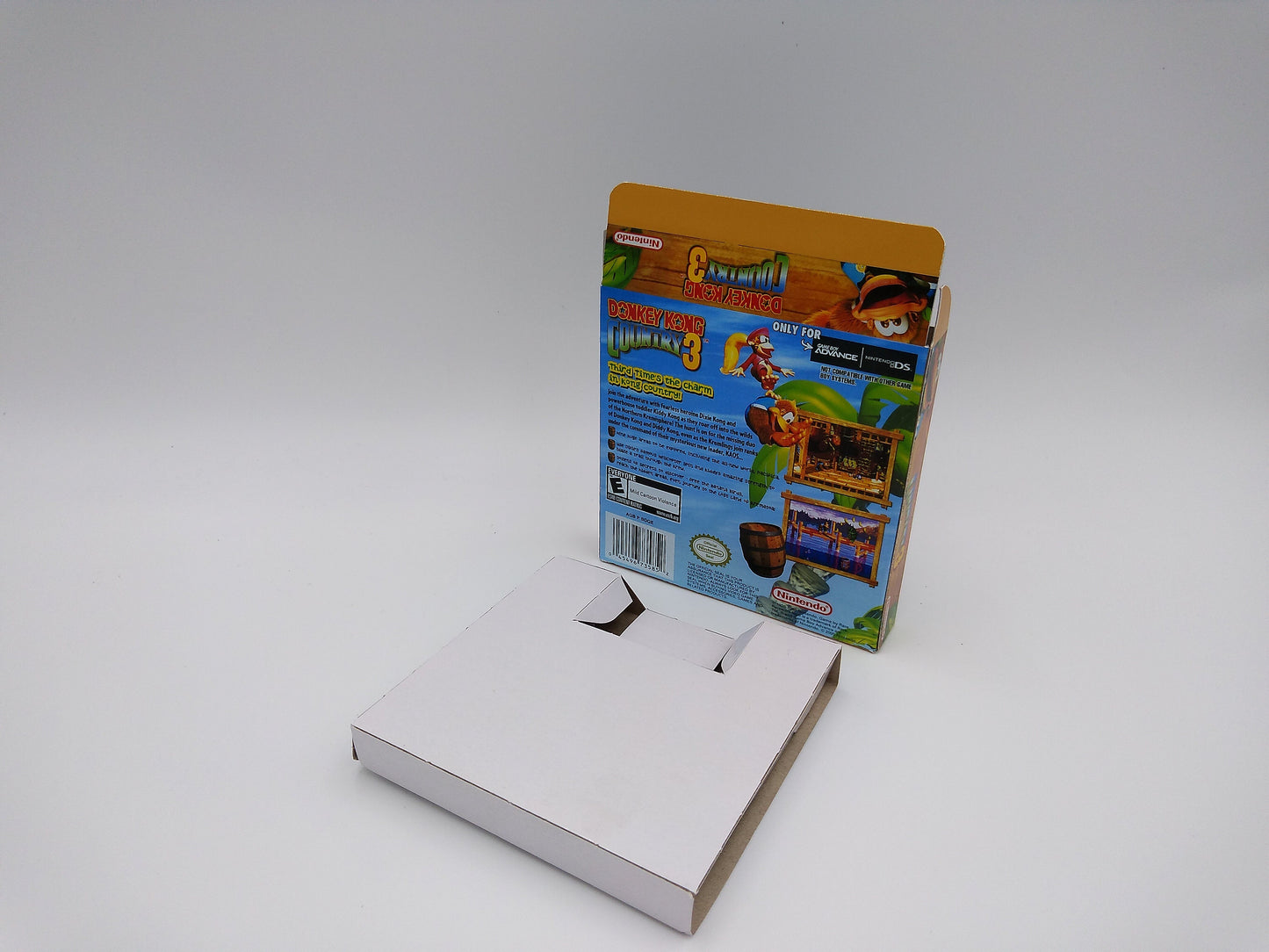 Donkey Kong Country 3 - GameBoy Advance - box with inner tray option - thick cardboard. Top Quality !!