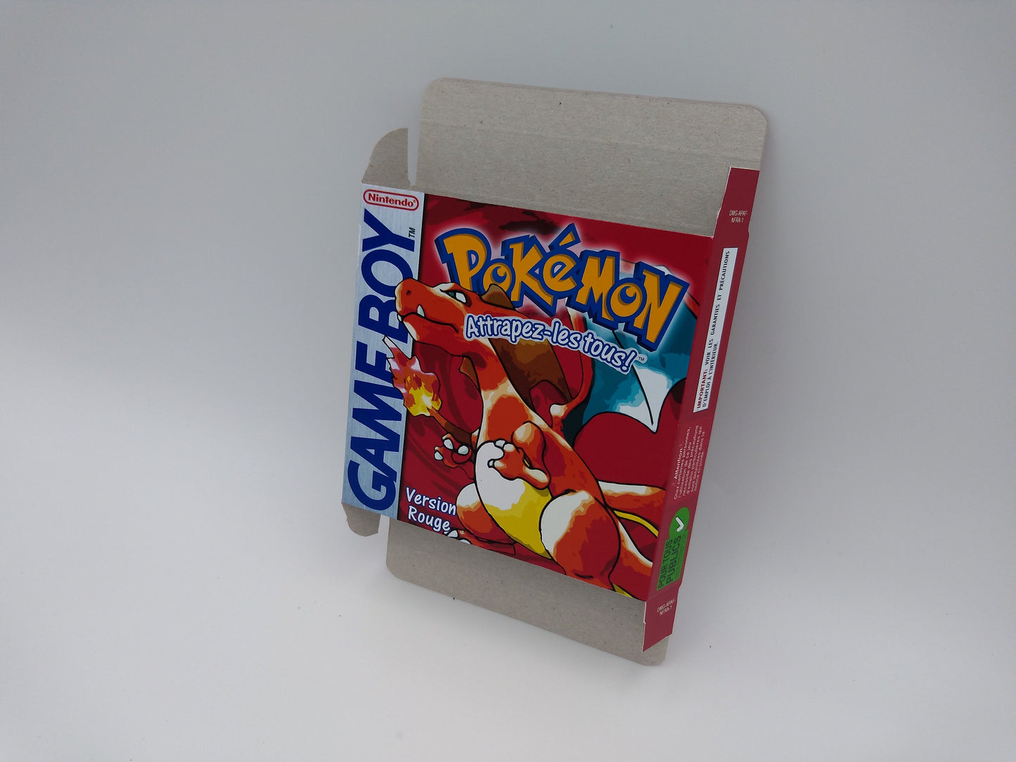 Pokemon Red - Replacement Box, Manual, Tray - NTSC, PAL or Australian Pal region - Game Boy/ GB - thick cardboard. Top Quality !!