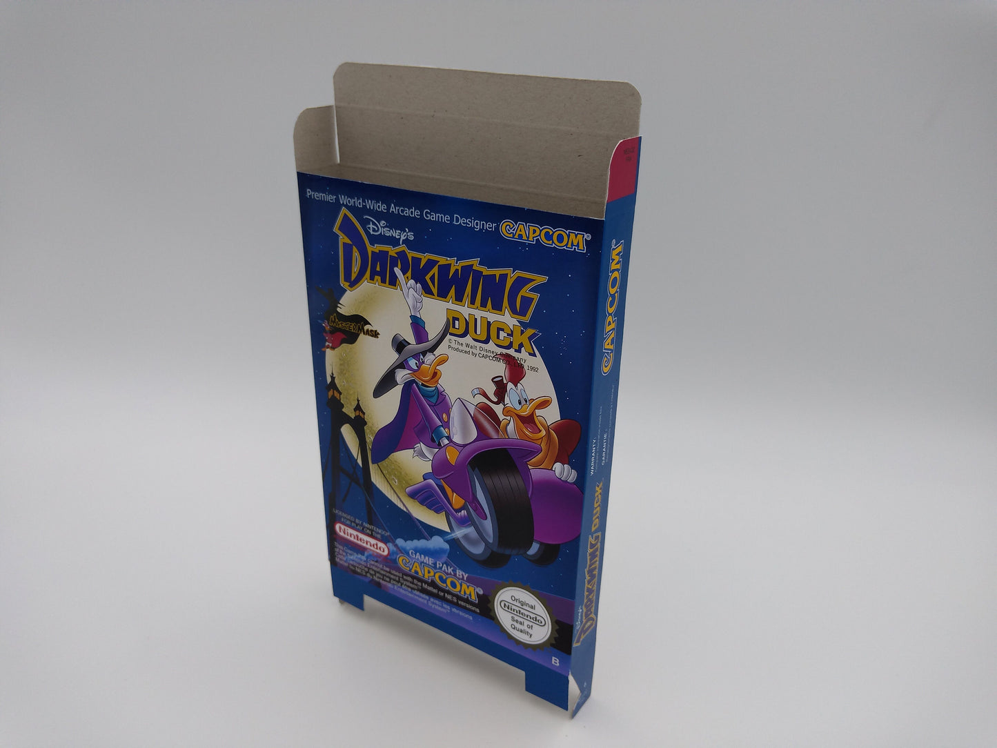 Darkwing Duck - Box only - NES - thick cardboard as in the original. NTSC or PAL. Top Quality !