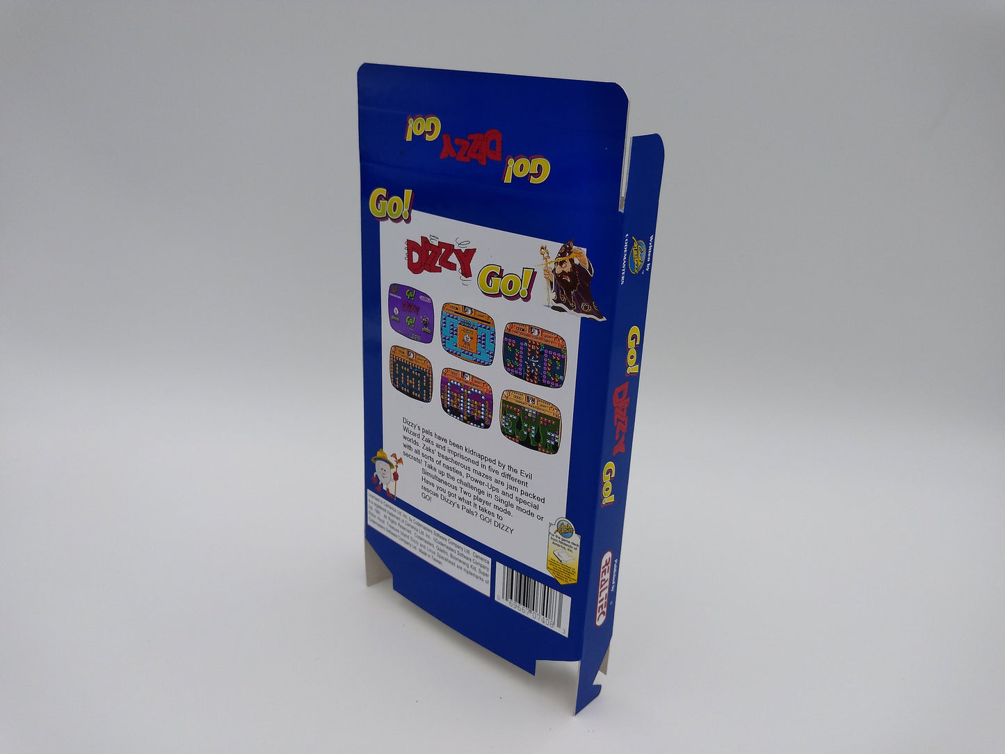 Go Dizzy Go - Box only - NES - thick cardboard as in the original. Top Quality !