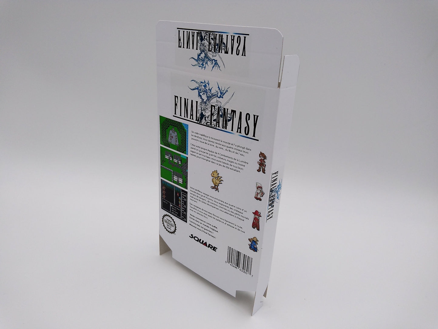Final Fantasy - NES - NTSC or PAL - Box Replacement, Manual, Map, Dust Cover, Block. Top Quality !