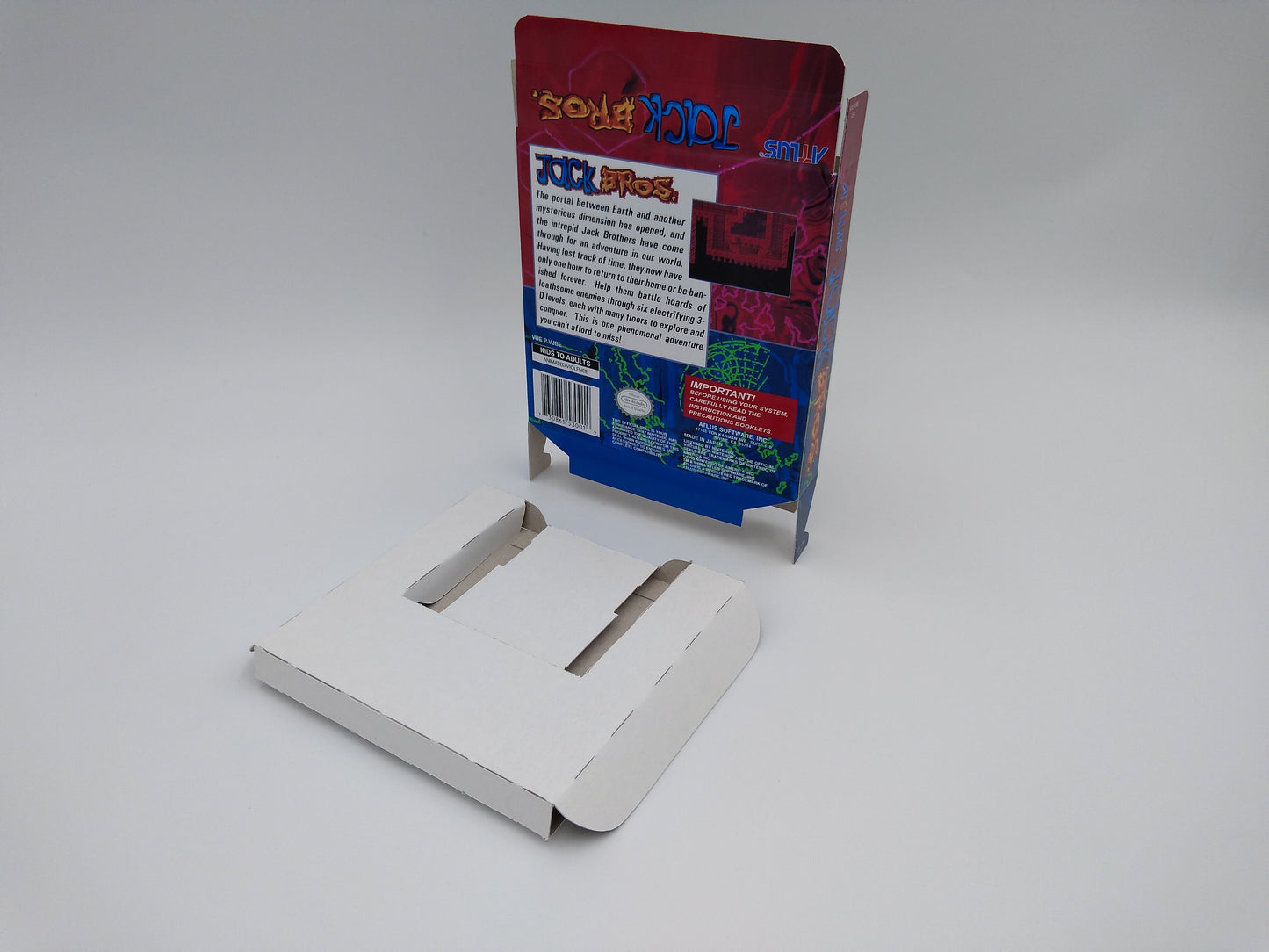 Jack Bros - Virtual Boy box with insert option - thick cardboard. Top Quality !!