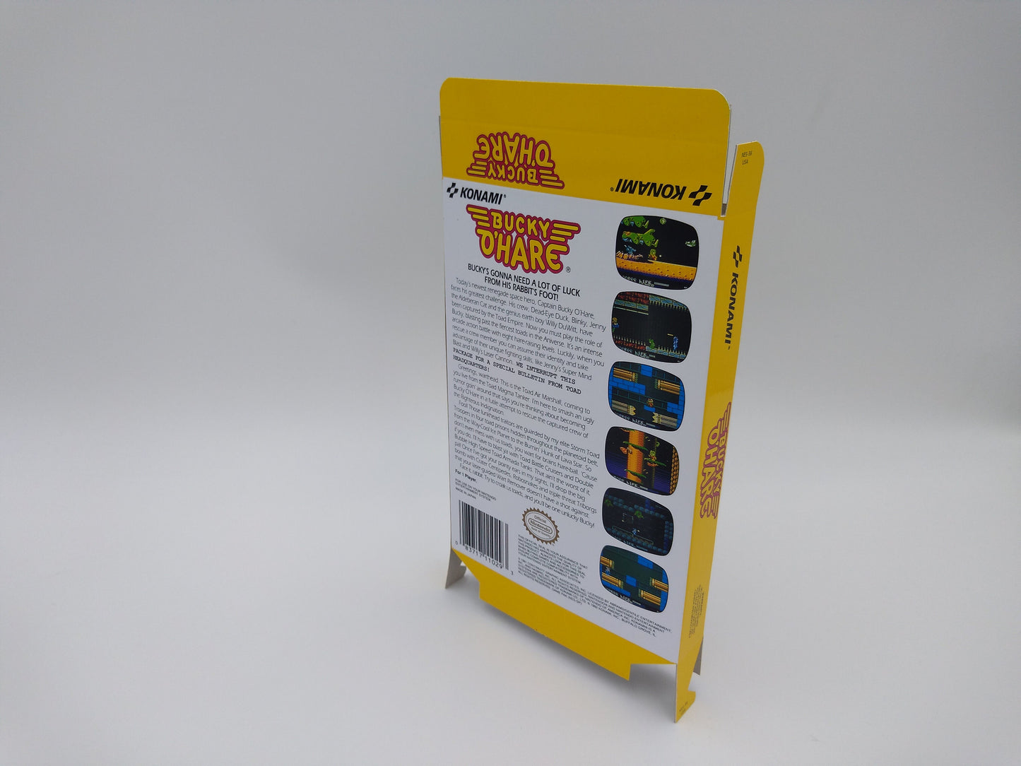 Bucky O'Hare - box replacement only - NES - NTSC or PAL - thick cardboard as in the original. Top Quality !!