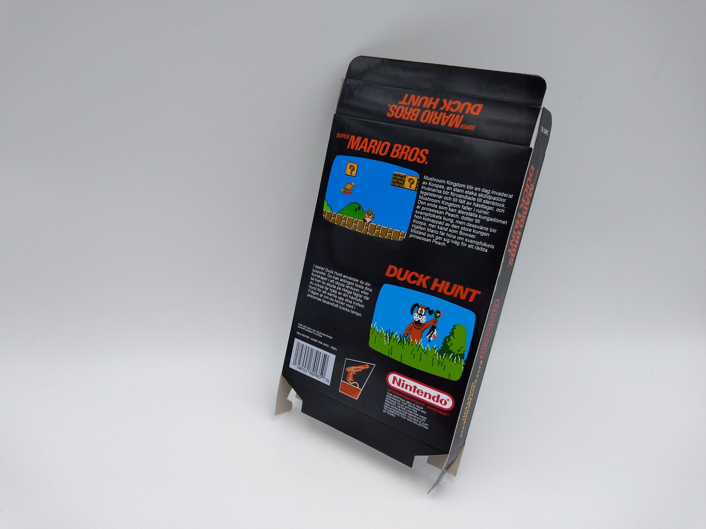 Super Mario Bros, Duck Hunt - Box only - NES - thick cardboard as in the original. Top Quality !