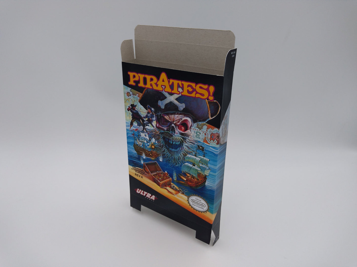 Pirates - box replacement only - NES - thick cardboard as in the original. Top Quality !!