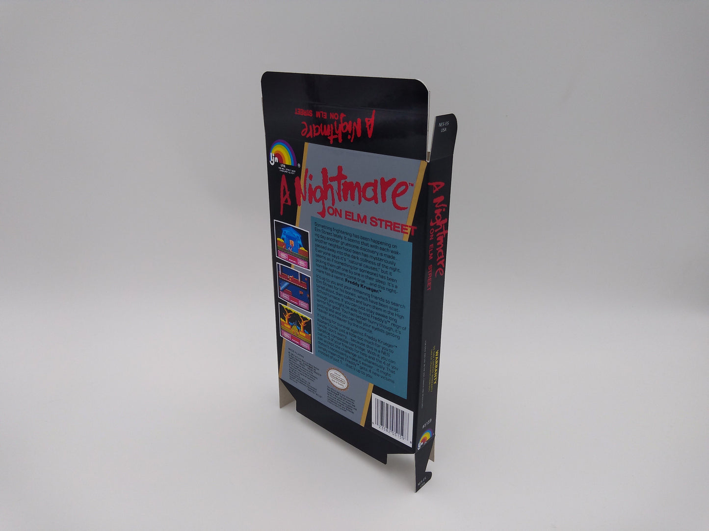 A Nightmare on The Elm Street - box replacement only - NES - thick cardboard as in the original. Top Quality !!