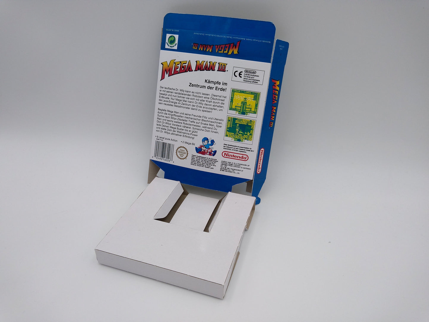 Mega Man III - GameBoy - NTSC or PAL - box with inner tray option - thick cardboard. Top Quality !!