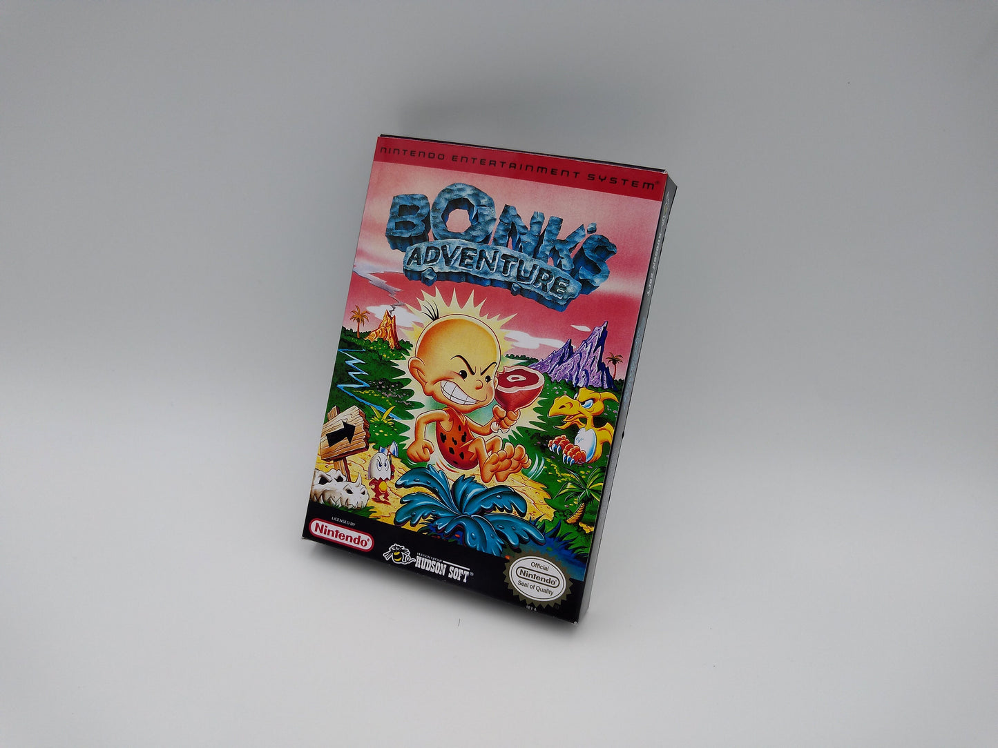 Bonk's Adventure - box replacement only- thick cardboard as in the original.