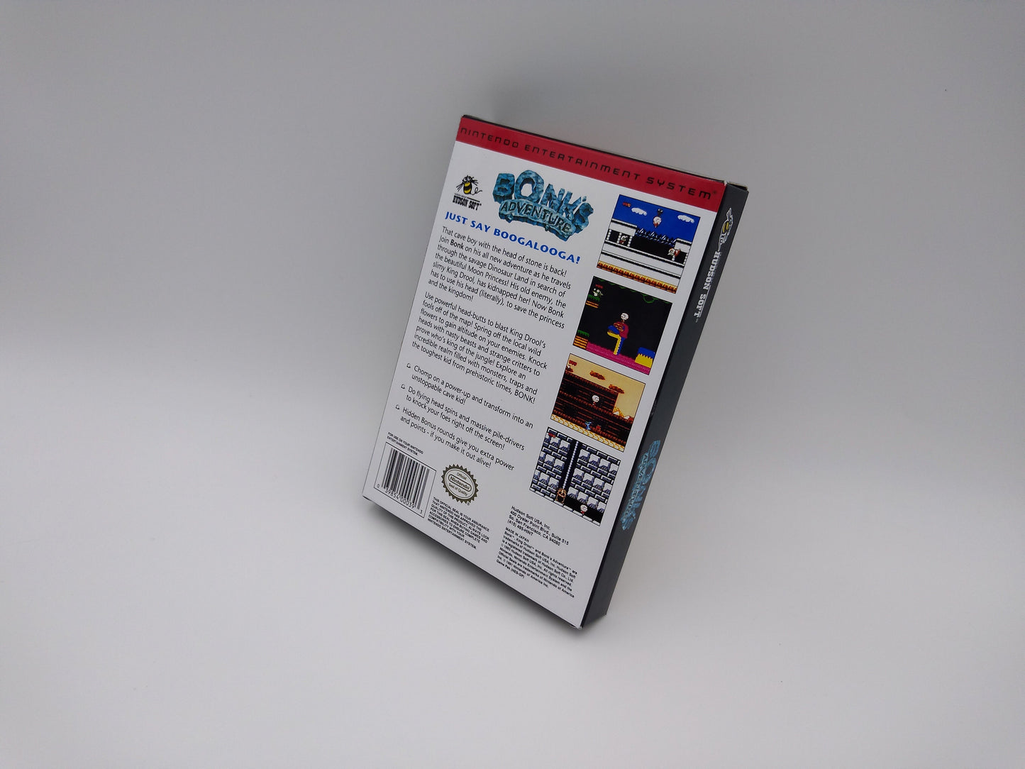 Bonk's Adventure - box replacement only- thick cardboard as in the original.