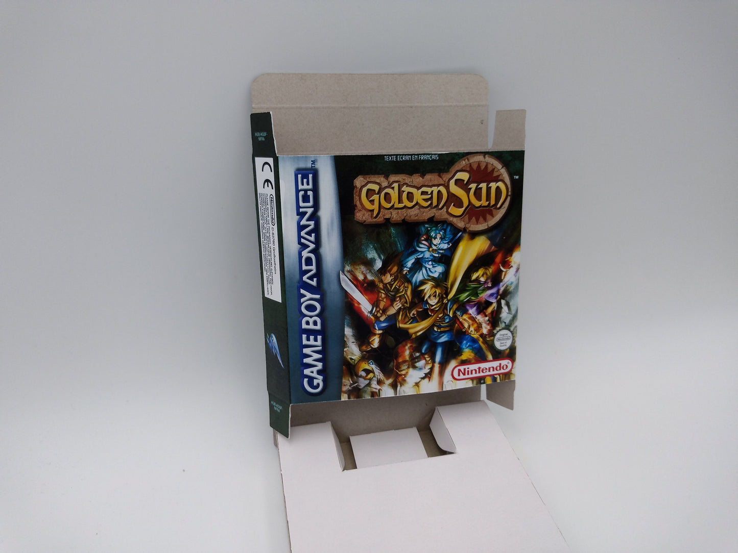 Golden Sun - box with inner tray option - PAL or NTSC - Game Boy Advance/ GBA - thick cardboard. Top Quality !!
