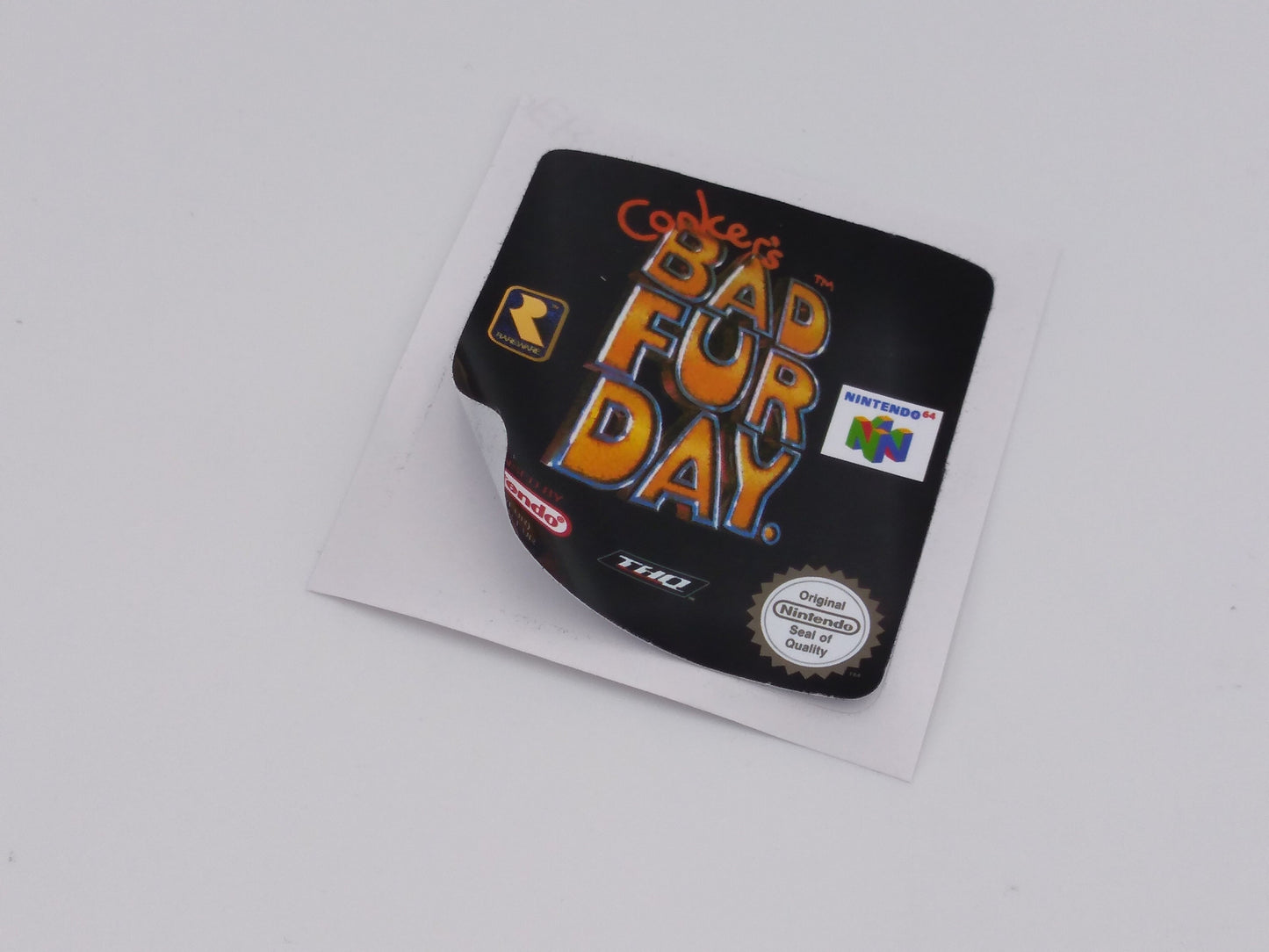 Conker Bad Fur Day - Label/ Sticker for Nintendo 64 cartridge - replacement.