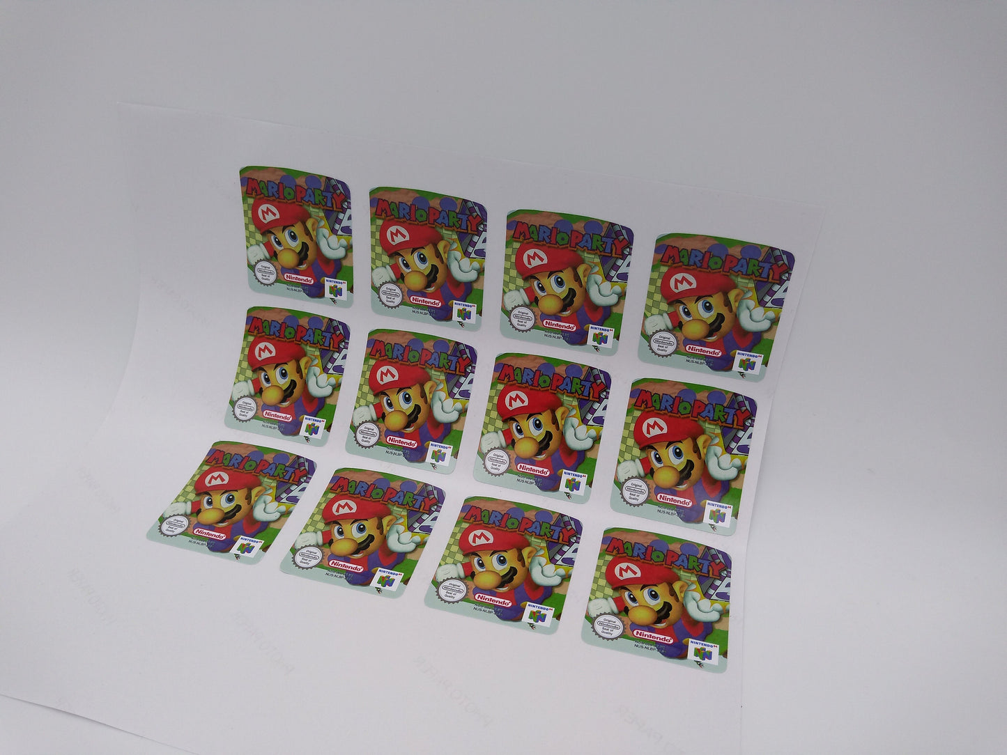 Mario Party - Label/ Sticker for Nintendo 64 cartridge - replacement.