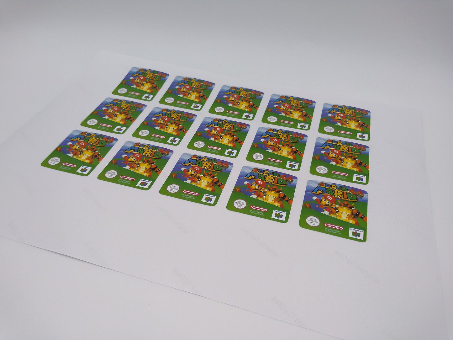 Super Mario 64 - Label/ Sticker for Nintendo 64 cartridge - replacement.