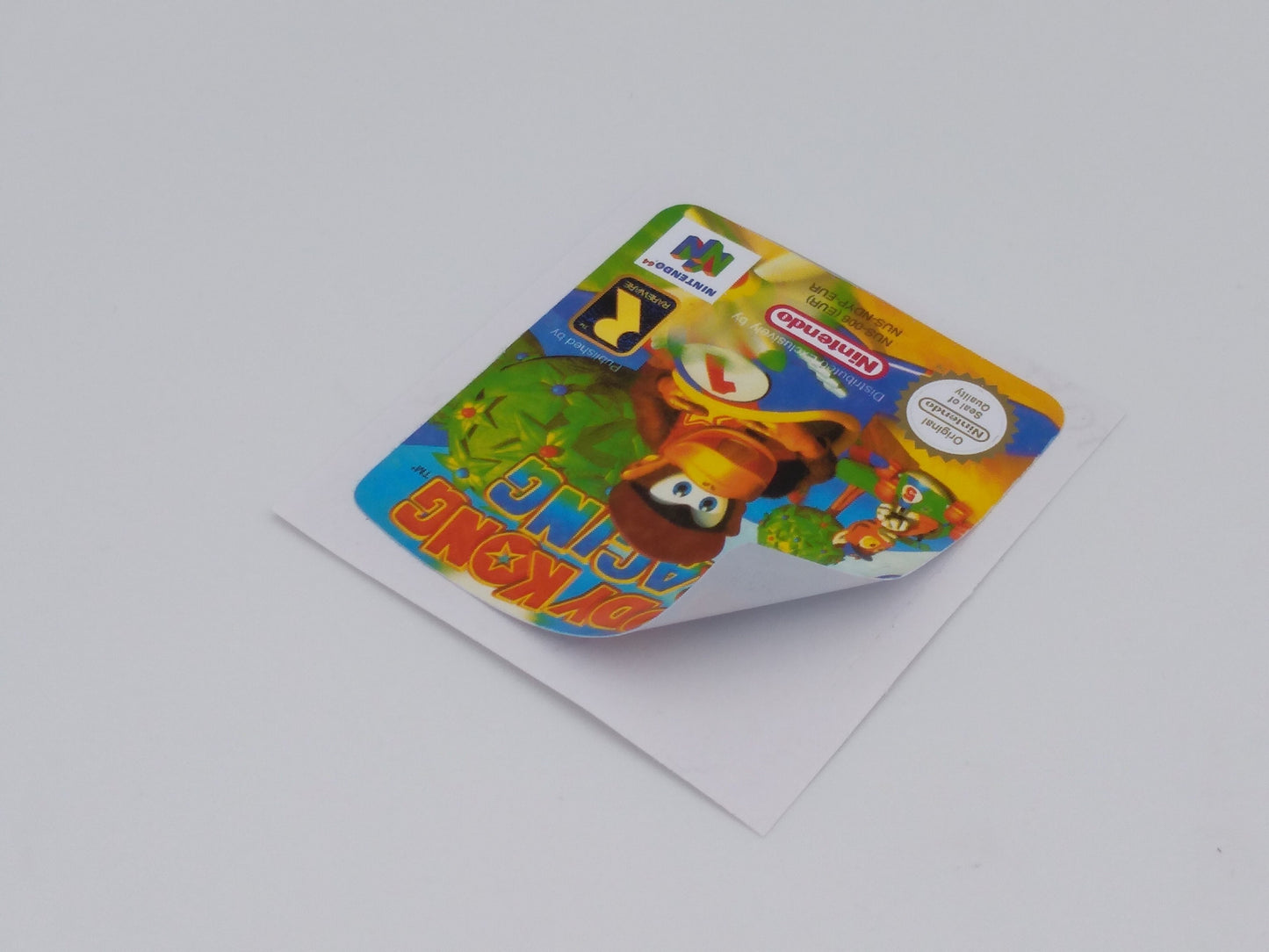 Diddy Kong Racing - Label/ Sticker for Nintendo 64 cartridge - replacement.
