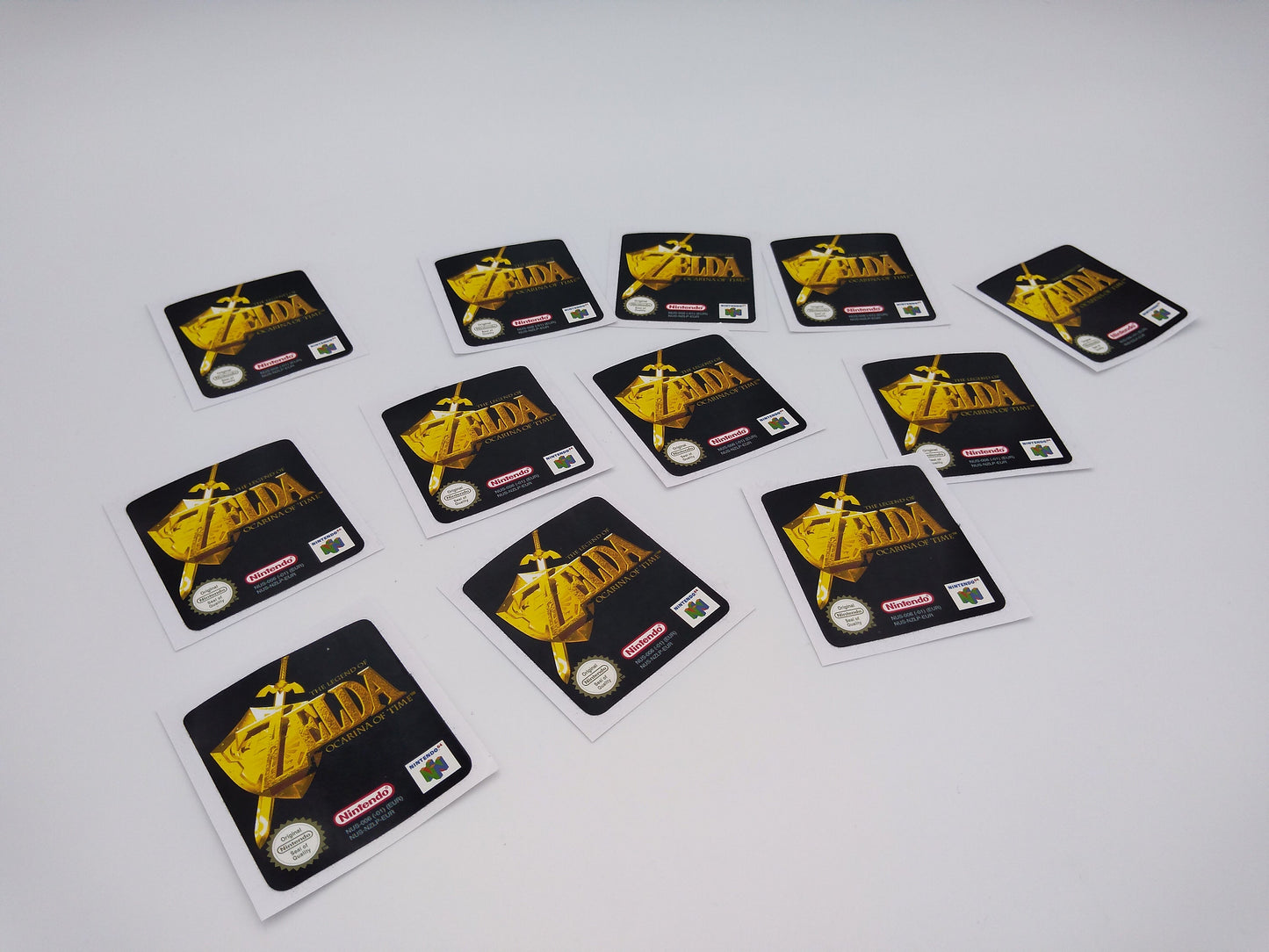 The Legend of Zelda Ocarina of Time - Label/ Sticker for Nintendo 64 cartridge - replacement.