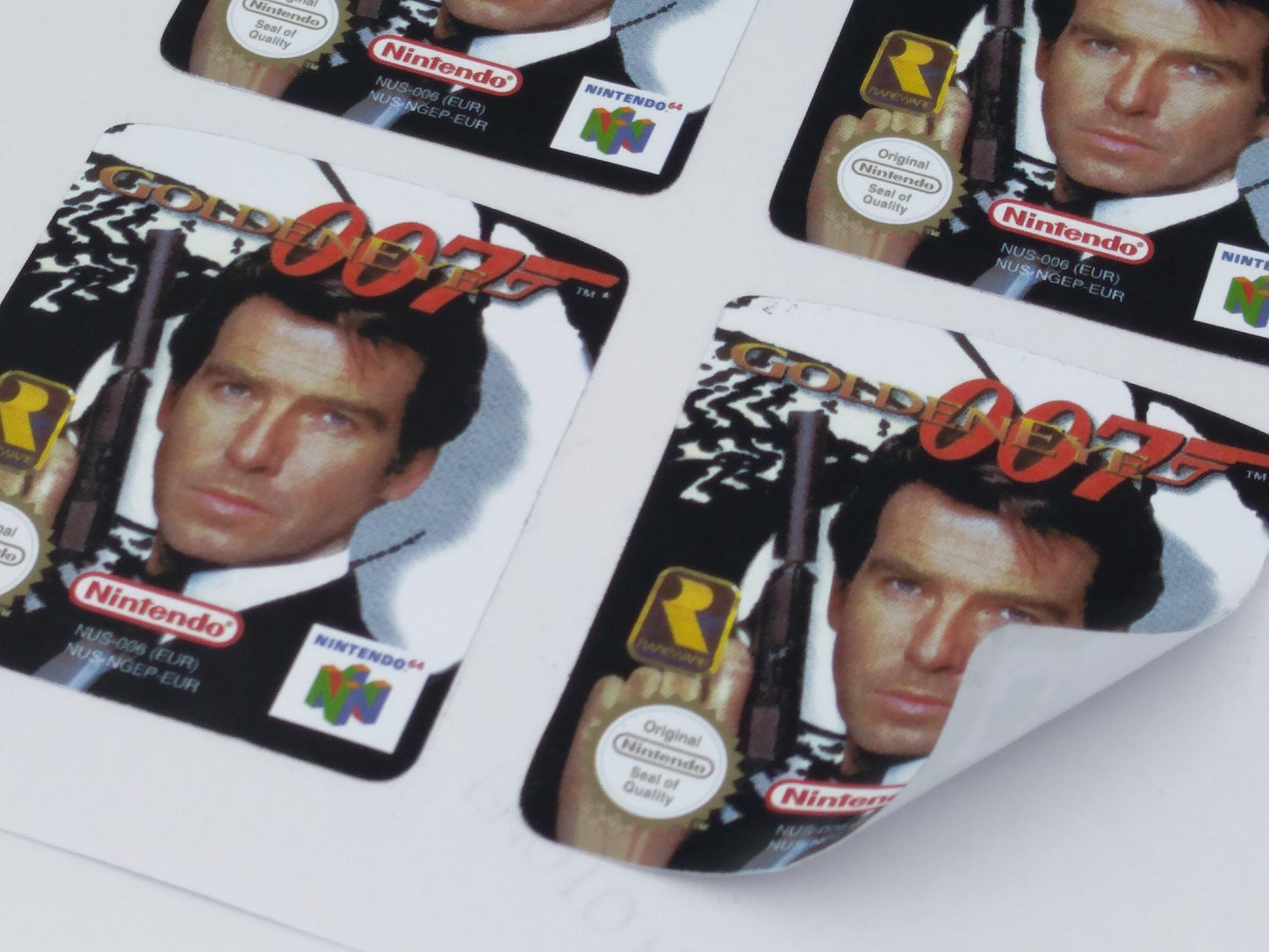 GoldenEye 007 - Label/ Sticker for Nintendo 64 cartridge - replacement.