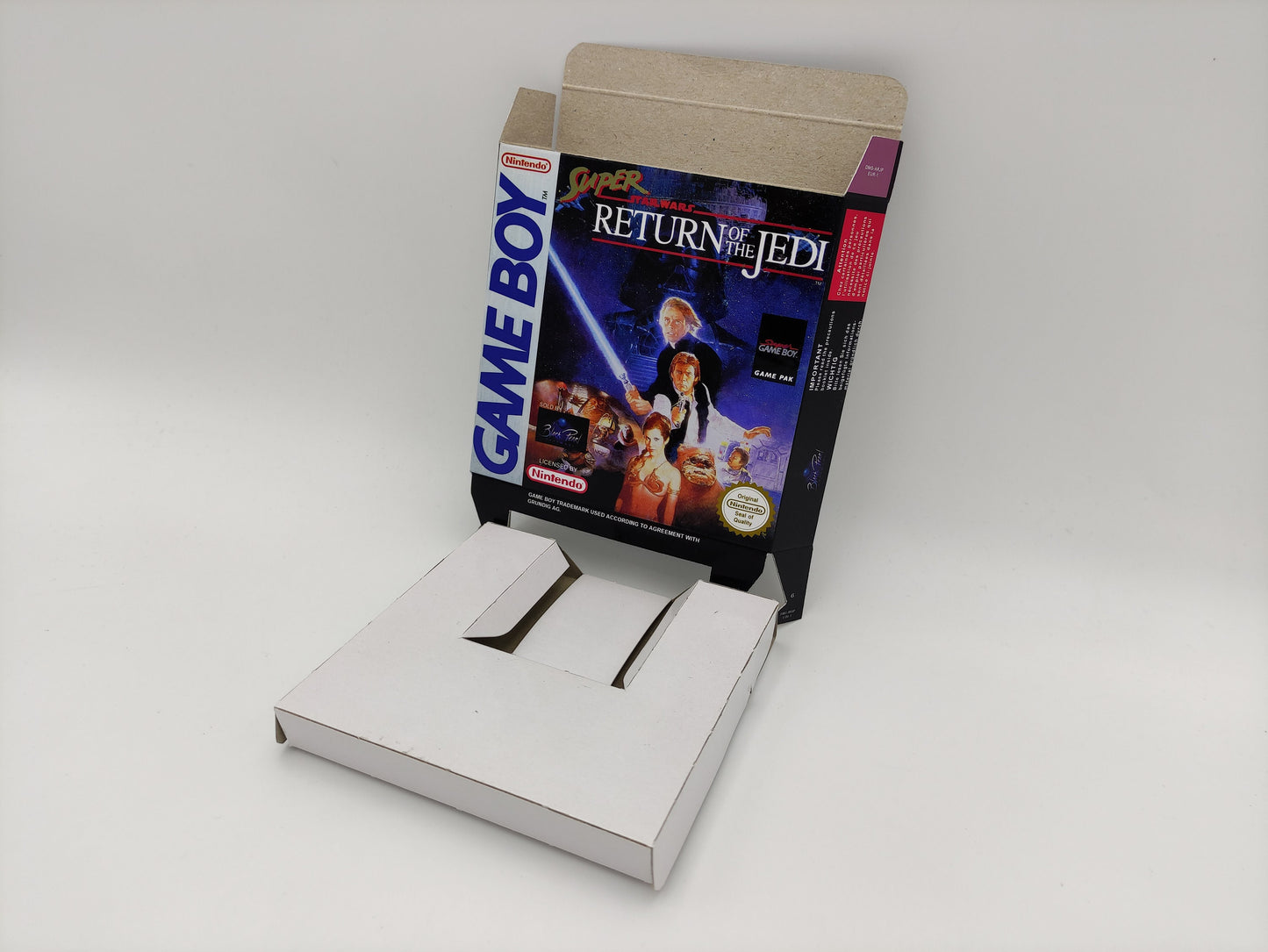 Super Star Wars: Return of the Jedi - box replacement with inner tray option - Game Boy/ GB - thick cardboard - Top Quality !