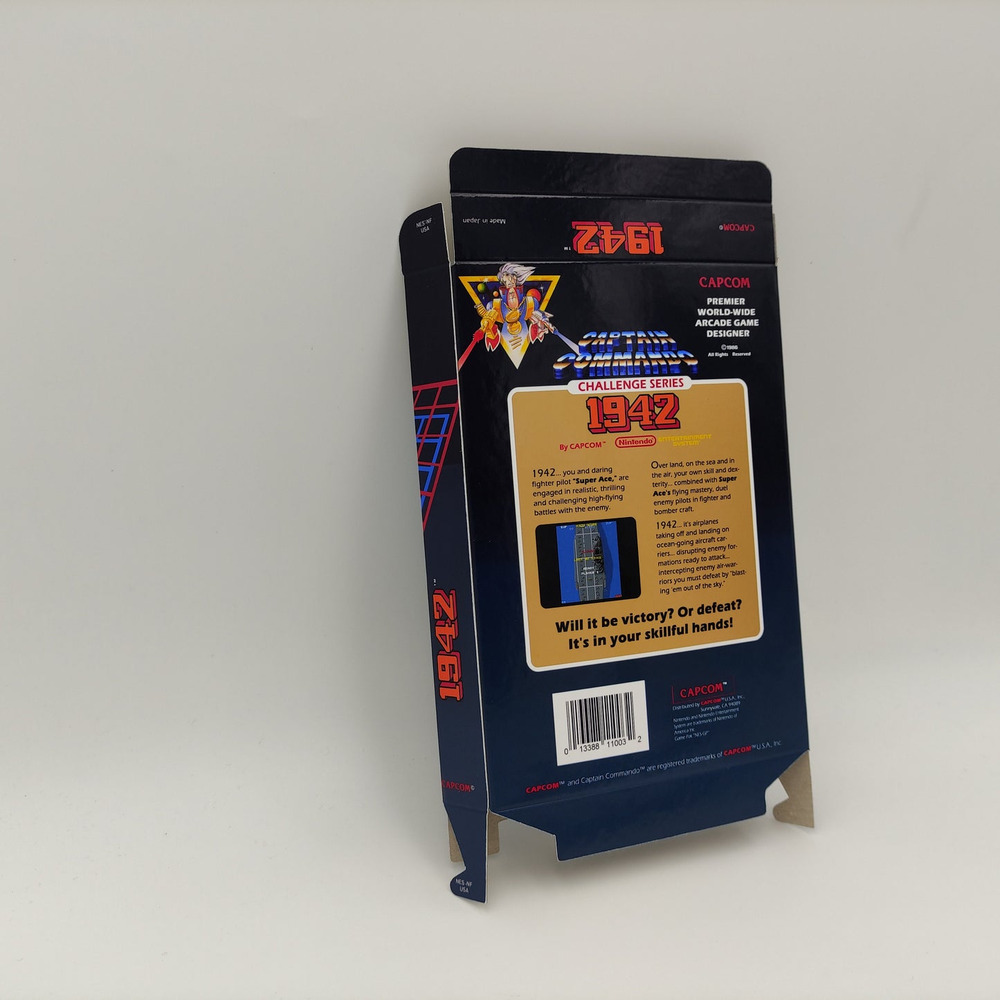 1942 - Box only - NES - thick cardboard as in the original. Top Quality !