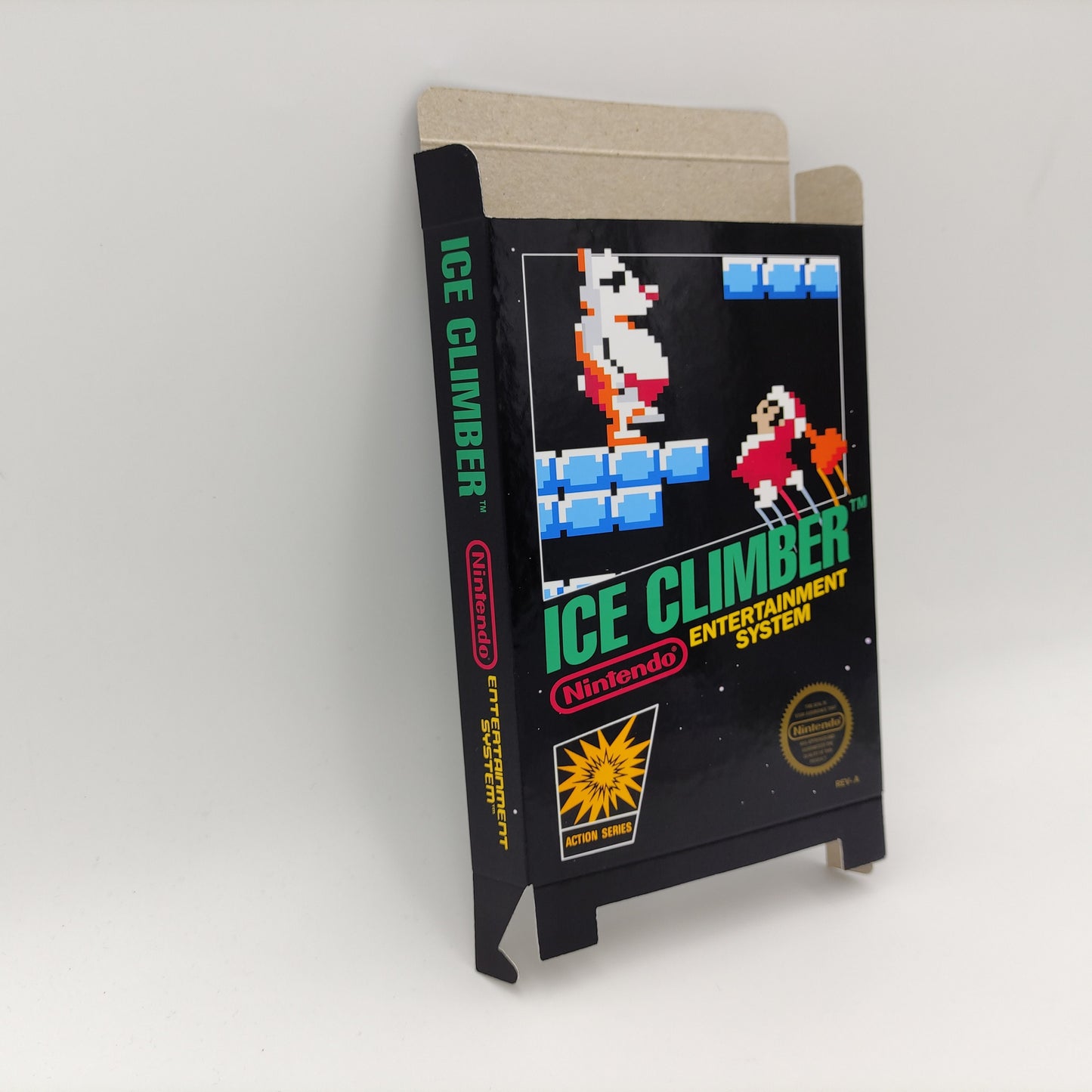 Ice Climber - Box only - NES - thick cardboard as in the original. Top Quality !