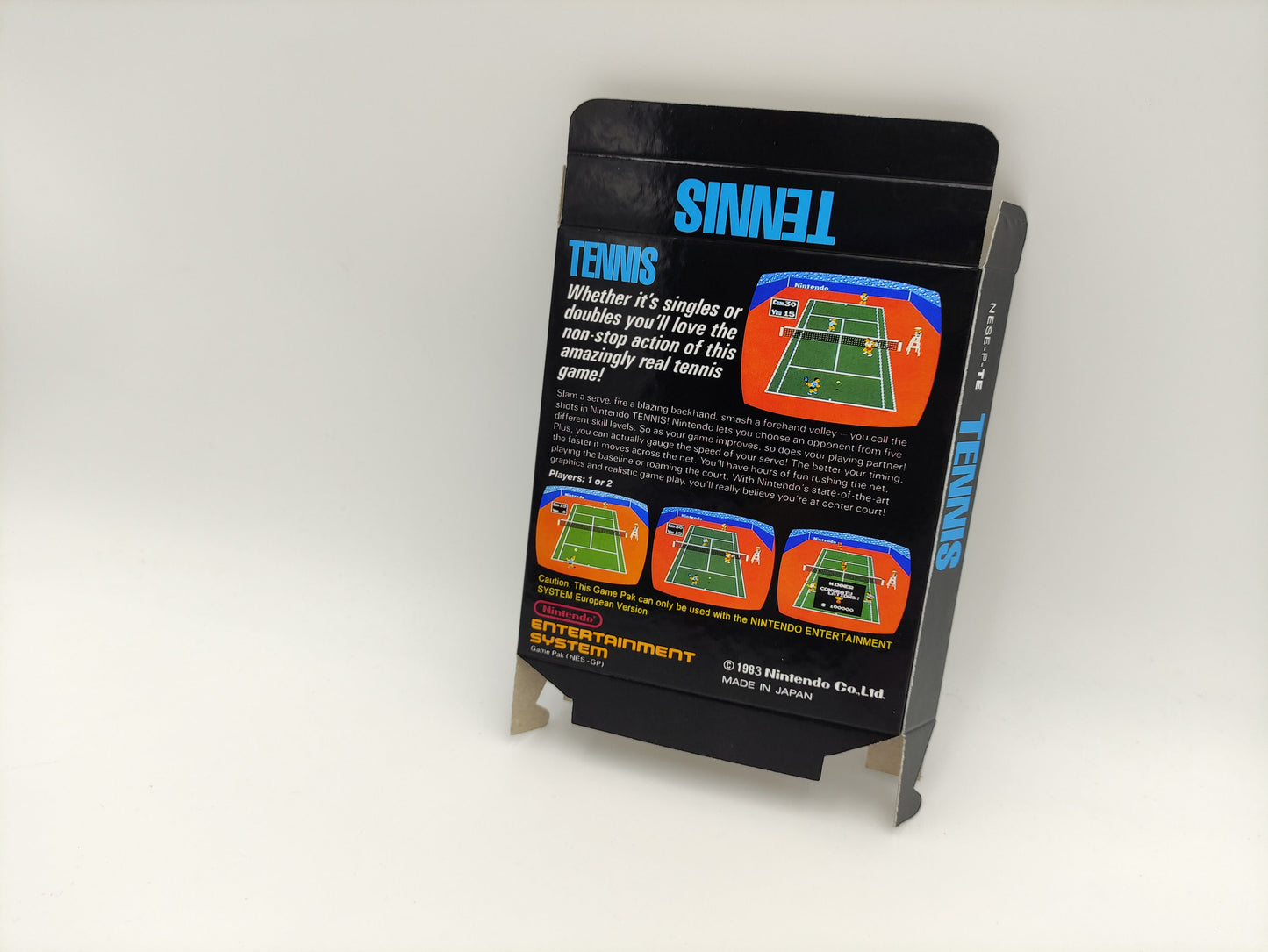 Tennis - Small Box only - NES - thick cardboard as in the original. Top Quality !
