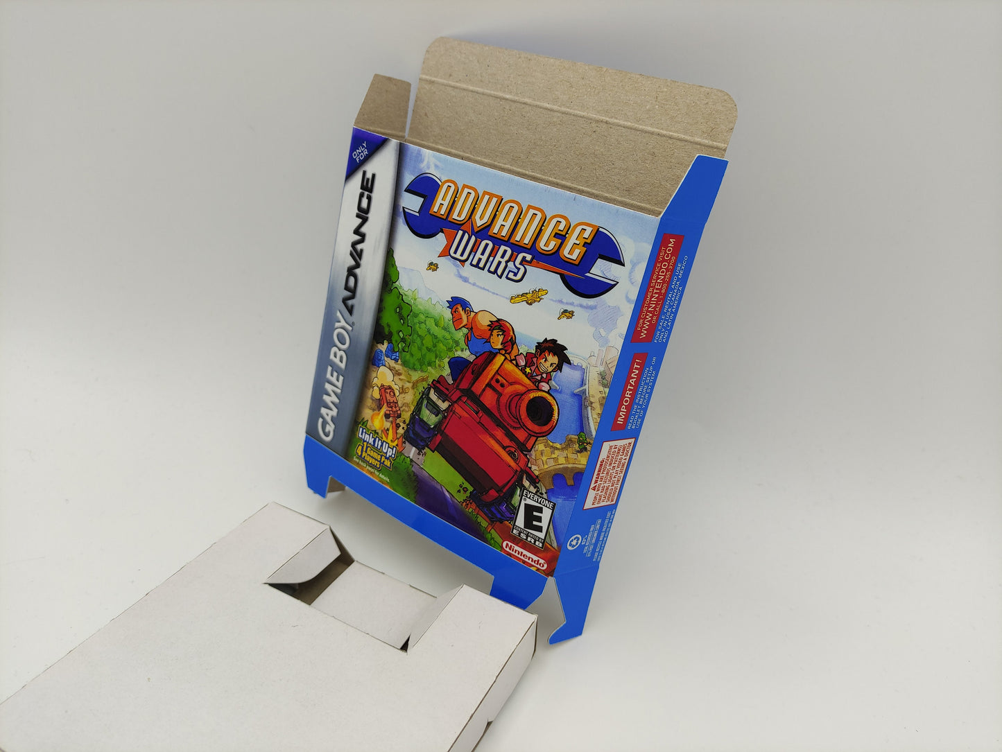 Advance Wars - GameBoy Advance - box with inner tray option - thick cardboard. Top Quality !!