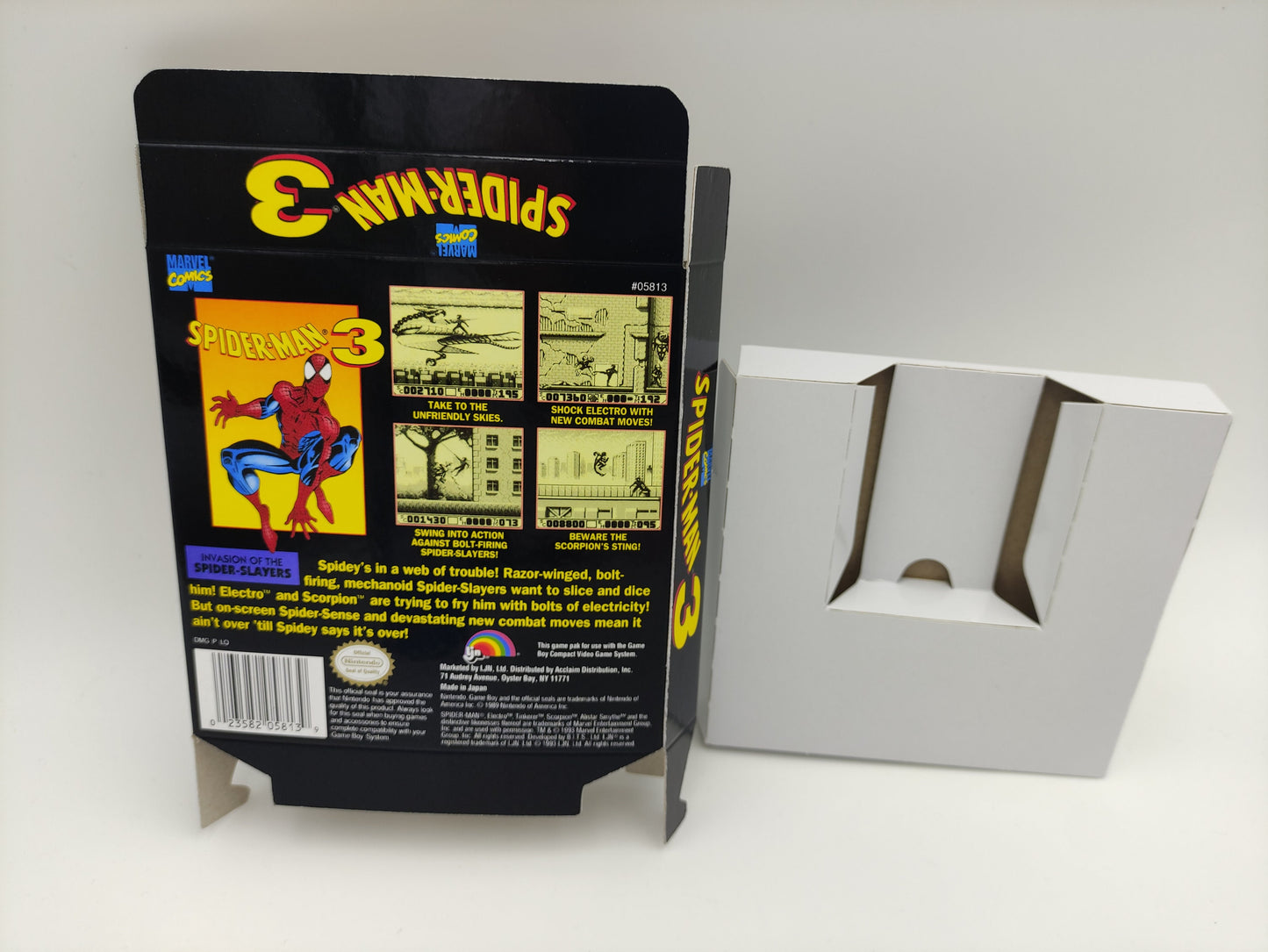 Spider-Man 3 - box with inner tray option - Game boy/ GB. Thick cardboard. HQ!
