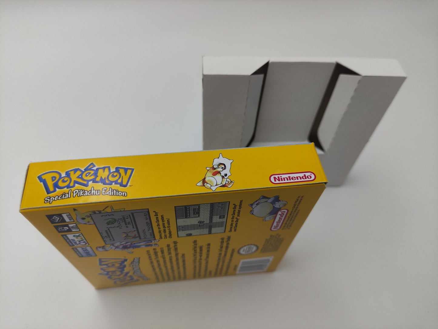 Pokemon Yellow - Box Replacement, Manual, Inner Tray - NTSC, PAL or Australian Pal - Game Boy/ GB - thick cardboard. Top Quality !!